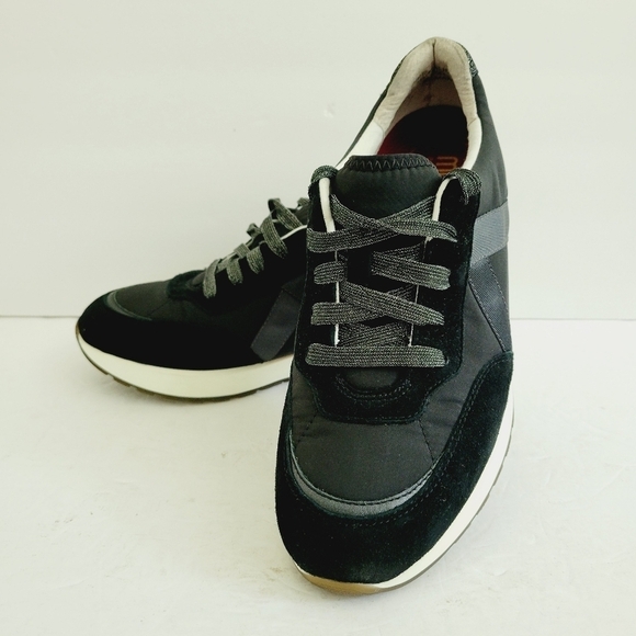 NEW Munro Piper Sneaker Suede Low Top Glitter Lace Up Arch Support Size 9.5 - Picture 1 of 7